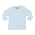 Bleu pâle - Front - Larkwood - T-shirt à manches longues 100% coton - Bébé et enfant