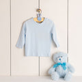Bleu pâle - Back - Larkwood - T-shirt à manches longues 100% coton - Bébé et enfant
