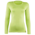 Vert citron - Front - Rhino - T-shirt base layer à manches longues - Femme