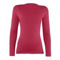 Rouge - Back - Rhino - T-shirt base layer à manches longues - Femme
