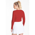 Rouge - Side - Rhino - T-shirt base layer à manches longues - Femme
