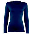Bleu marine - Front - Rhino - T-shirt base layer à manches longues - Femme