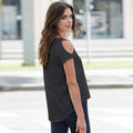Noir - Back - SF - T-shirt à épaules dénudées - Femme