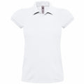 Blanc - Front - B&C Heavymill - Polo à manches courtes - Femme