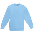 Bleu ciel - Front - Fruit Of The Loom - Sweatshirt classique - Enfant unisexe