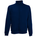 Bleu marine profond - Front - Fruit Of The Loom - Sweatshirt à fermeture zippée - Homme