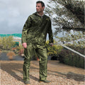 Olive - Side - Result - Veste et pantalon de pluie - Homme