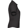 Noir - Side - Russell Collection - Chemisier classique 100% coton à manches courtes - Femme
