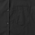 Noir - Pack Shot - Russell Collection - Chemisier en popeline 100% coton à manches courtes - Femme