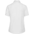 Blanc - Side - Russell Collection - Chemisier en popeline 100% coton à manches courtes - Femme