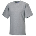 Gris - Back - Russell Europe - T-shirt à manches courtes 100% coton - Homme