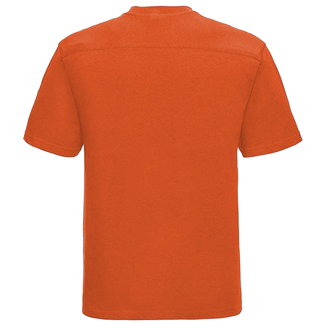 Orange - Side - Russell Europe - T-shirt à manches courtes 100% coton - Homme