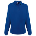 Bleu roi vif - Front - Russell Europe - Sweatshirt avec col et boutons - Homme