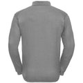 Gris - Back - Russell Europe - Sweatshirt avec col et boutons - Homme