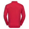 Rouge classique - Back - Russell Europe - Sweatshirt avec col et boutons - Homme