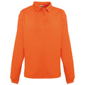 Orange - Front - Russell Europe - Sweatshirt avec col et boutons - Homme