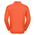 Orange - Back - Russell Europe - Sweatshirt avec col et boutons - Homme