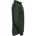 Vert bouteille - Side - Russell Europe - Sweatshirt avec col et boutons - Homme