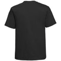 Noir - Side - Russell Europe - T-shirt épais à manches courtes 100% coton - Homme