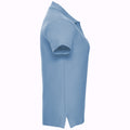 Bleu ciel - Side - Russell - Polo 100% coton à manches courtes - Femme
