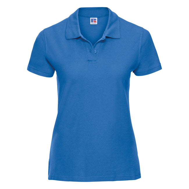 Bleu azur - Front - Russell - Polo 100% coton à manches courtes - Femme