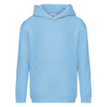 Bleu ciel - Front - Fruit Of The Loom - Sweatshirt à capuche - Enfant unisexe