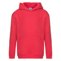 Rouge - Back - Fruit Of The Loom - Sweatshirt à capuche - Enfant unisexe
