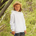 Blanc - Side - Fruit Of The Loom - Sweatshirt à capuche - Enfant unisexe