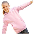 Rose pâle - Side - Fruit Of The Loom - Sweatshirt à capuche - Enfant unisexe