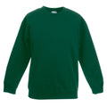 Vert bouteille - Front - Fruit Of The Loom - Sweatshirt classique - Enfant unisexe