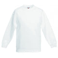 Blanc - Front - Fruit Of The Loom - Sweatshirt classique - Enfant unisexe