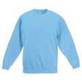 Bleu ciel - Front - Fruit Of The Loom - Sweatshirt classique - Enfant unisexe