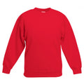 Rouge - Front - Fruit Of The Loom - Sweatshirt classique - Enfant unisexe