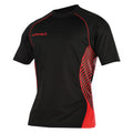 Noir-Rouge - Front - KooGa - T-shirt de rugby - Garçon