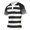Noir-Blanc - Front - KooGa - T-shirt de rugby - Garçon