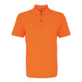 Orange néon - Front - Asquith & Fox - Polo manches courtes - Homme