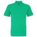 Vert - Front - Asquith & Fox - Polo manches courtes - Homme