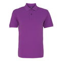 Violet clair - Front - Asquith & Fox - Polo manches courtes - Homme
