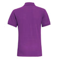 Violet clair - Back - Asquith & Fox - Polo manches courtes - Homme