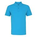 Turquoise - Front - Asquith & Fox - Polo manches courtes - Homme