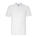 Blanc - Front - Asquith & Fox - Polo manches courtes - Homme