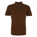 Marron - Front - Asquith & Fox - Polo manches courtes - Homme
