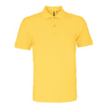 Jaune - Front - Asquith & Fox - Polo manches courtes - Homme