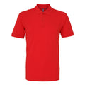 Rouge - Front - Asquith & Fox - Polo manches courtes - Homme