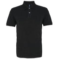 Noir chiné - Front - Asquith & Fox - Polo manches courtes - Homme