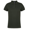 Vert bouteille - Front - Asquith & Fox - Polo uni - Femme