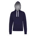 Bleu marine Oxford - Front - AWDis Just Hoods - Sweatshirt à capuche - Homme