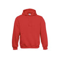 Rouge - Front - B&C - Sweatshirt à capuche - Enfant unisexe