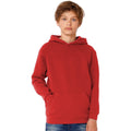 Rouge - Back - B&C - Sweatshirt à capuche - Enfant unisexe
