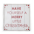 Blanc-Rouge - Front - Christmas Shop - Écriteau de Noël 'Have Yourself A Merry Little Christmas'